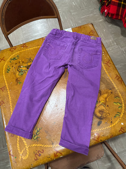 #040425 Jordache Purple Jeans Girls Size 8