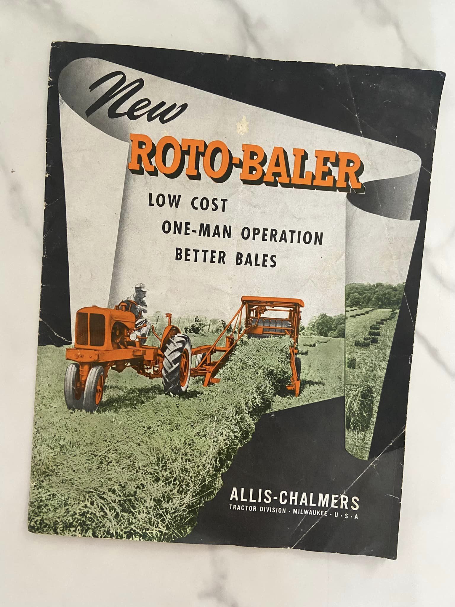 #1222 LW Allis Chalmers Roto - Baler Book