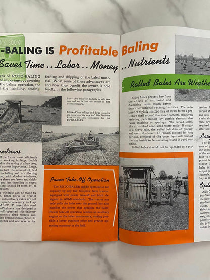 #1222 LW Allis Chalmers Roto - Baler Book