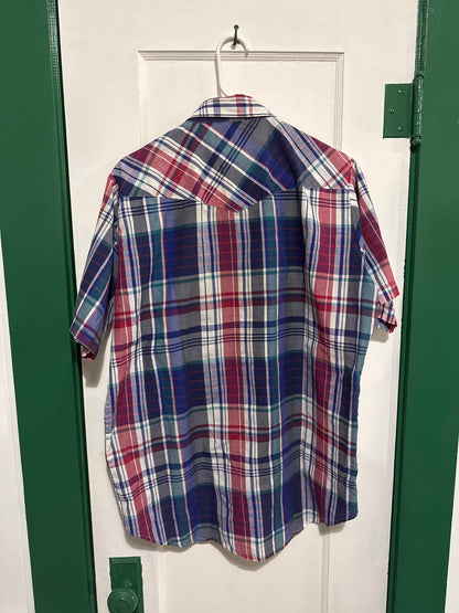 #033025 Outlaw Plaid Shirt Size L