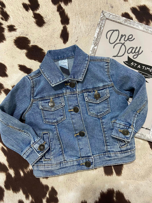 #010225 Carter's Denim Jacket Size 12M