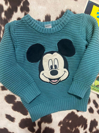 #010225 Disney Baby Mickey Mouse Sweater 24 Mo.