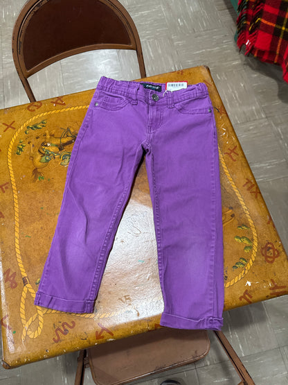 #040425 Jordache Purple Jeans Girls Size 8