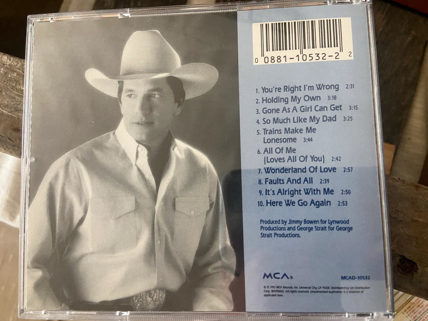 #071524 LW George Strait CD "Holding My Own"