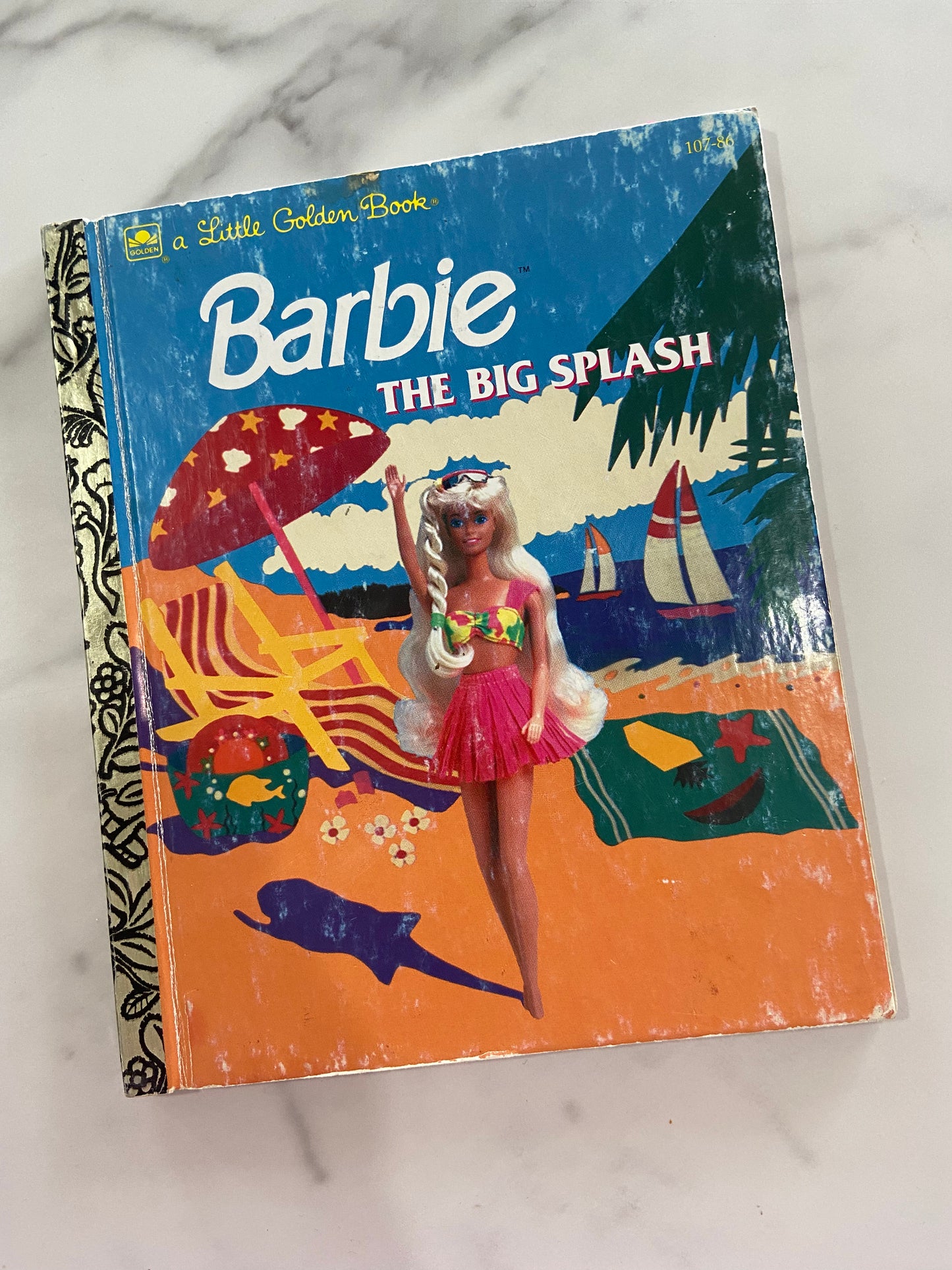 03 LW Vintage Barbie Golden Book The Big Splash