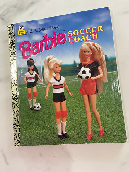 #809 LW Vintage Barbie Soccer Coach Golden Book