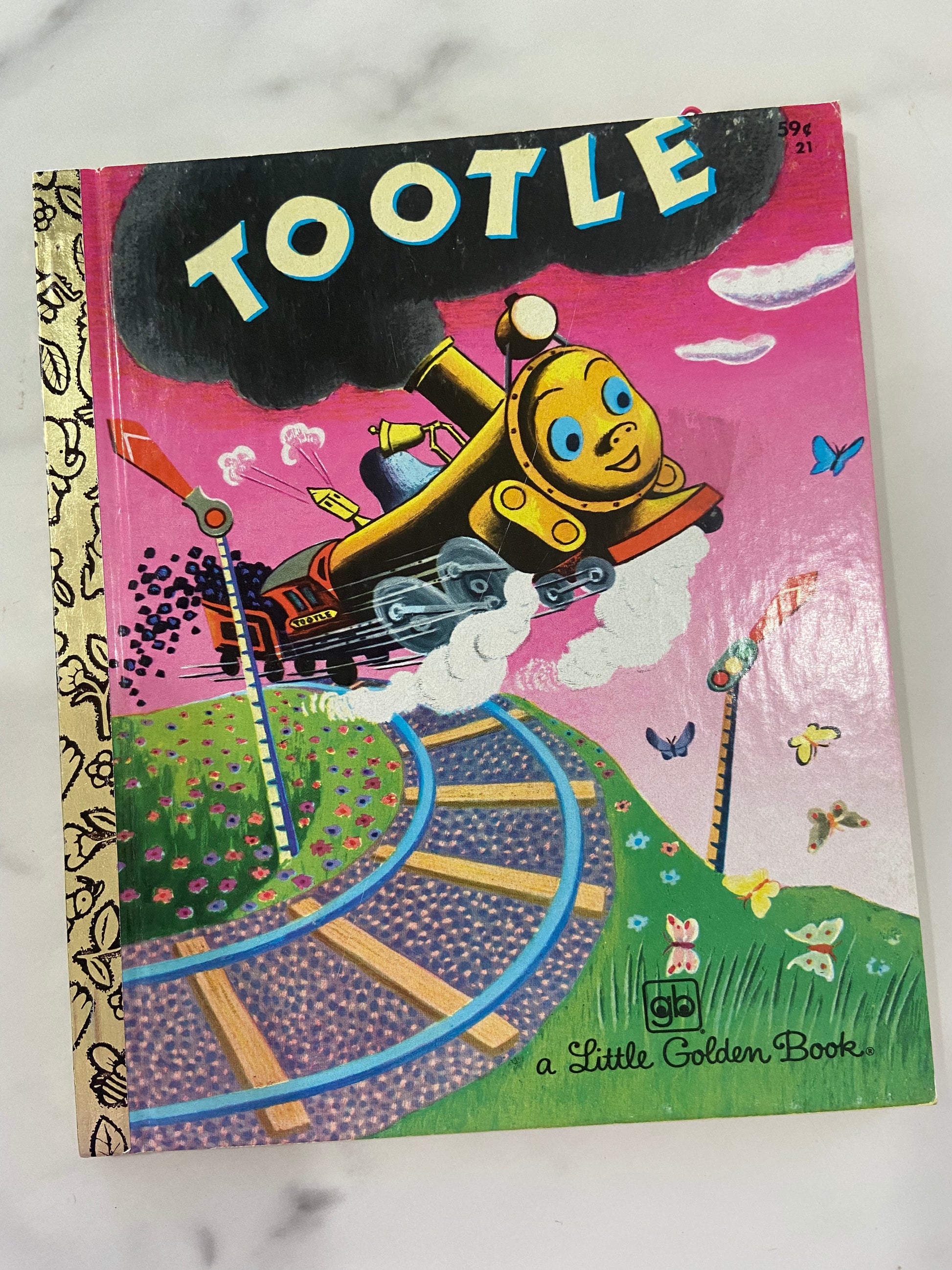 #1018 LW Vintage Tootle Golden Book