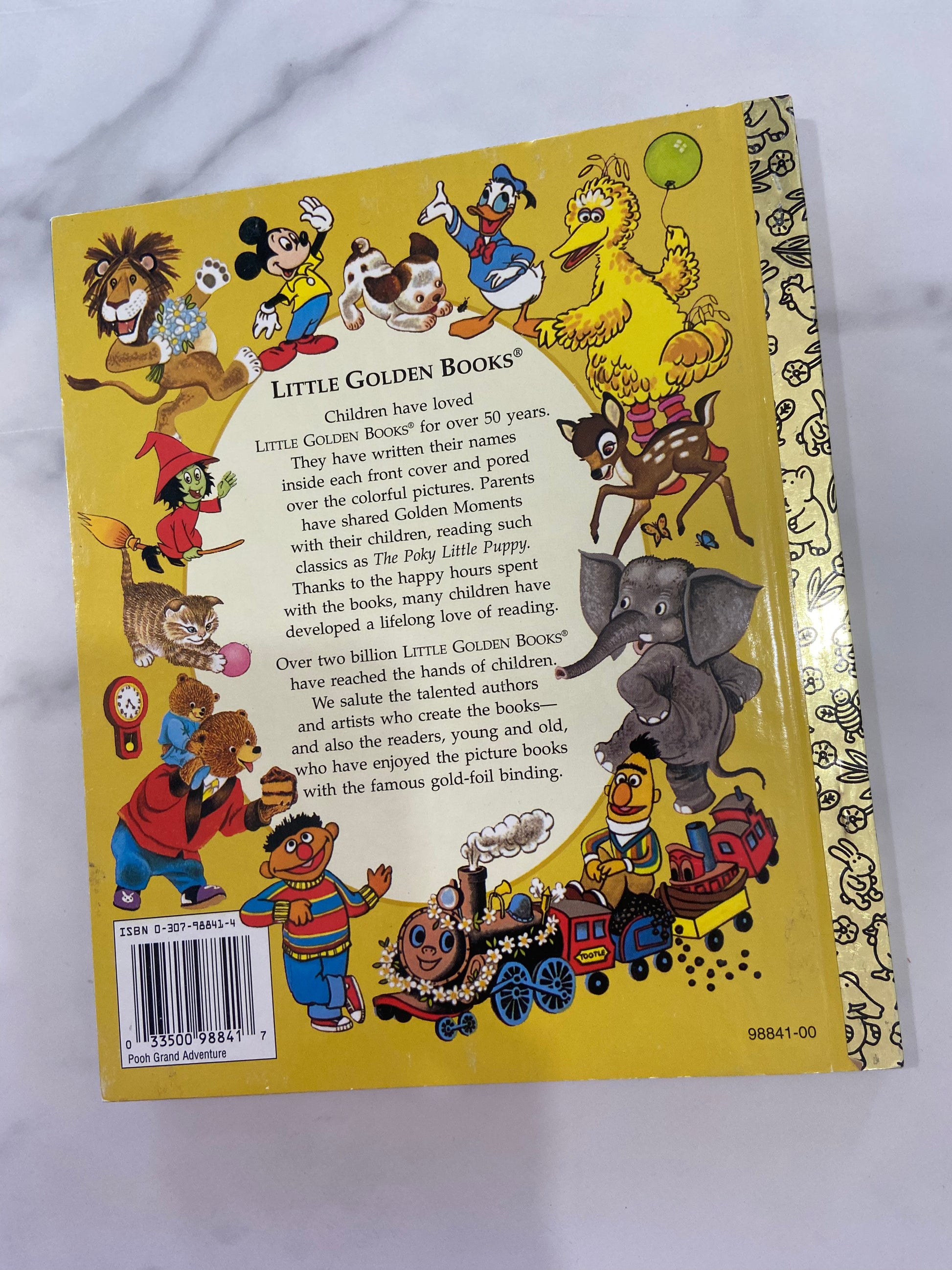 #1214 LW Pooh’s Adventure Golden Book