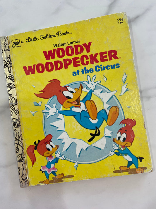 #501 LW Golden Book Woody Woodpecker Circus