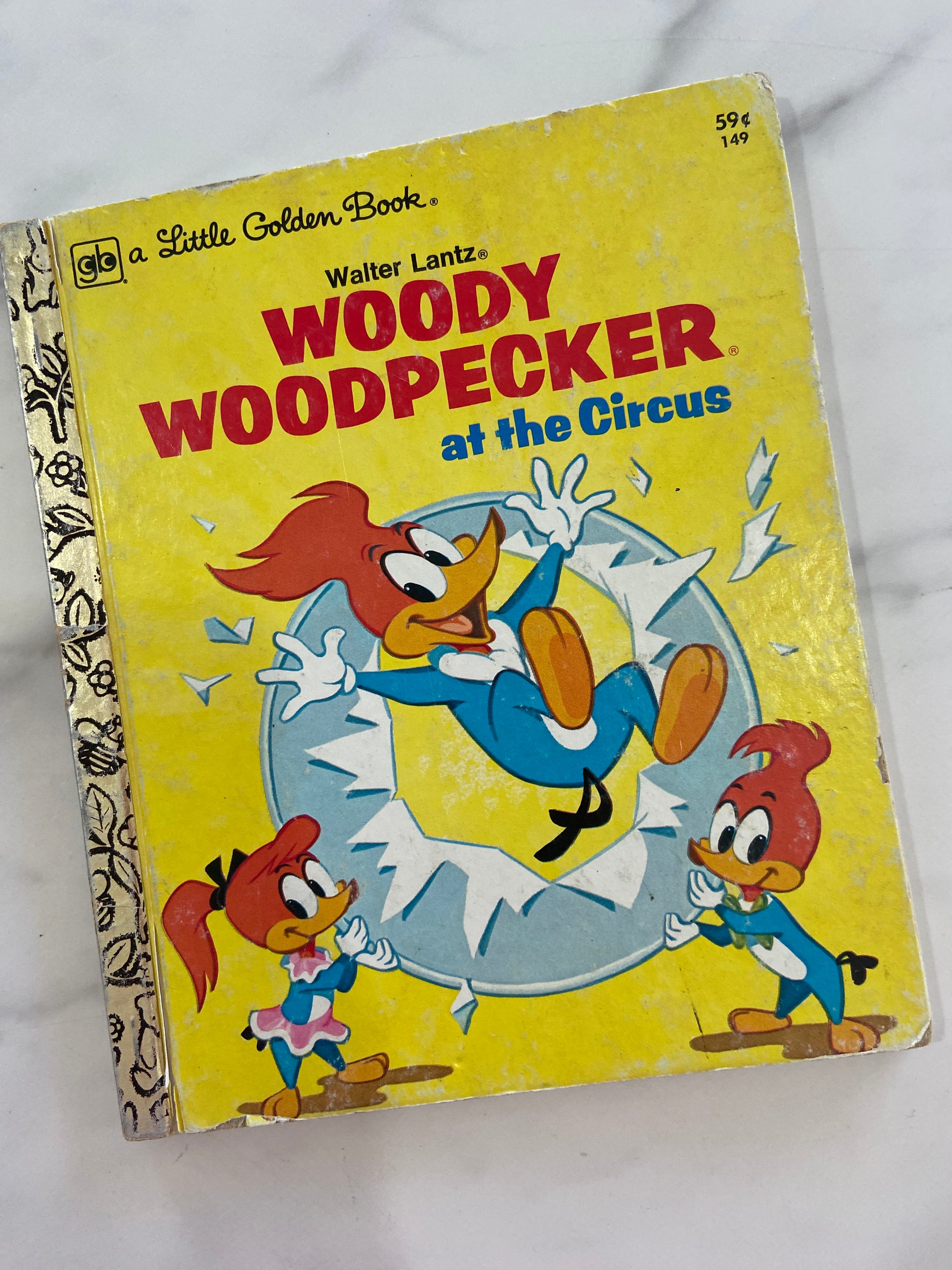 #501 LW Golden Book Woody Woodpecker Circus