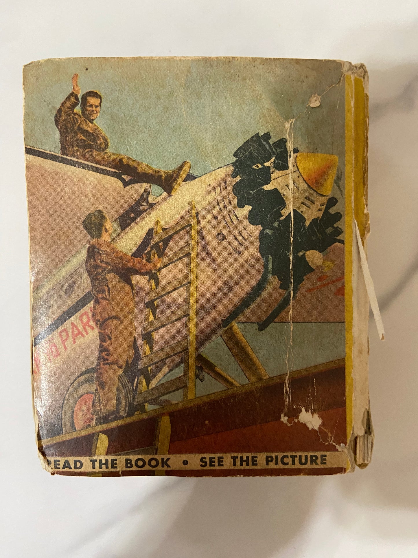 #032424 Antique Men With Wings Airplane Book