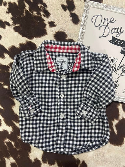 #010225 Mud Pie Shirt Size 0/6 M