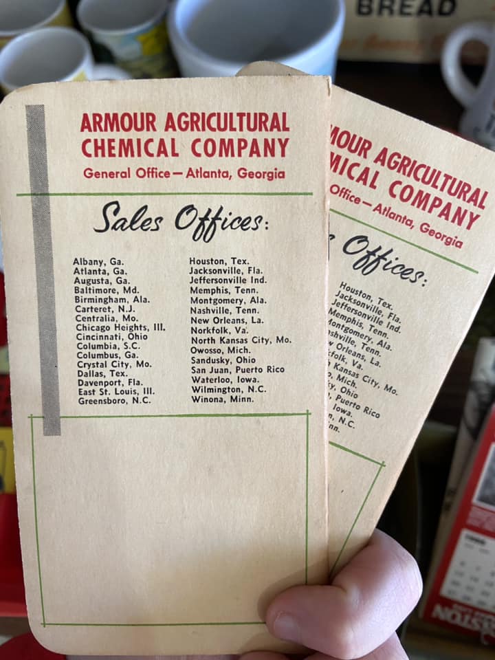 #720 LW Armour Fertilizers Farm Pocket Book