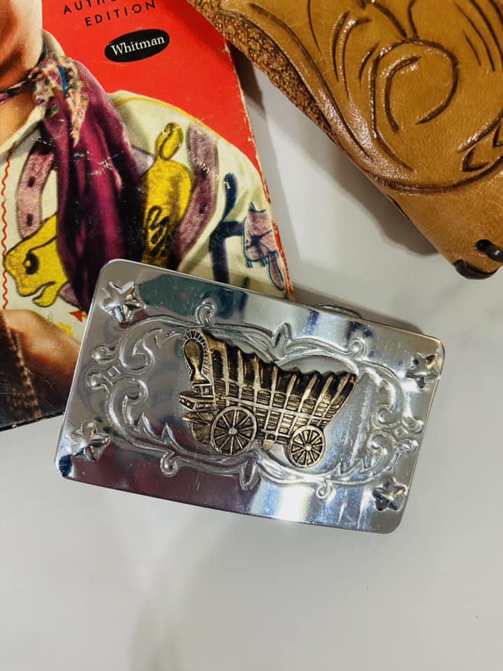 #032424 Vintage Western Kids Belt Buckle