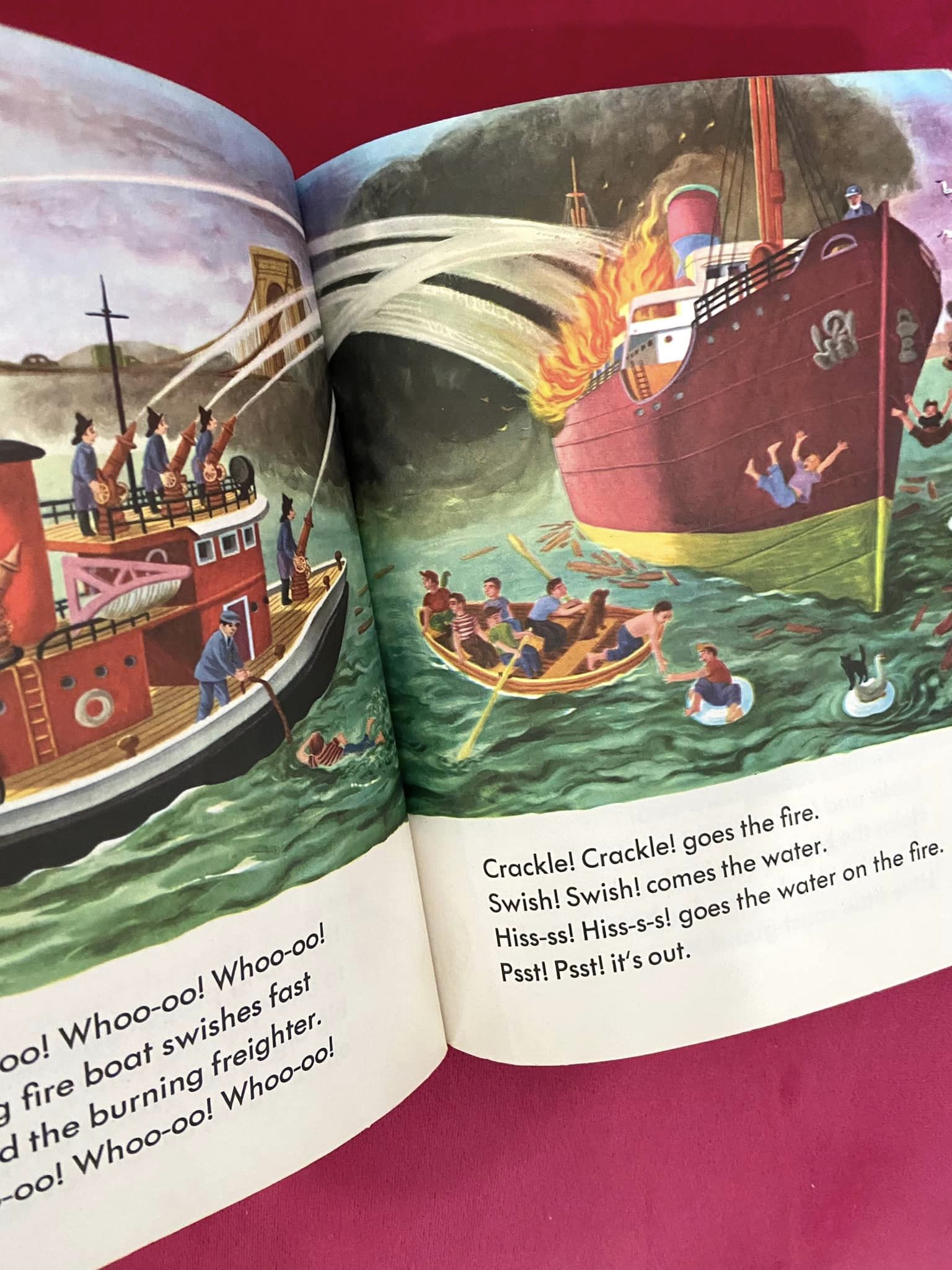 #030124 Little Golden Book Vintage Boats