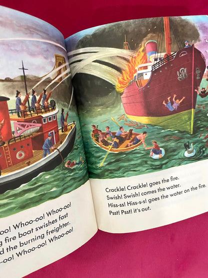 #030124 Little Golden Book Vintage Boats