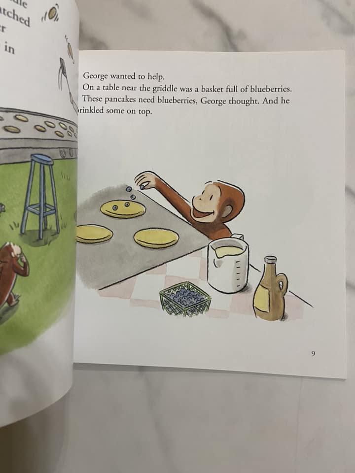 #032224 Curious George Makes Pancakes Book