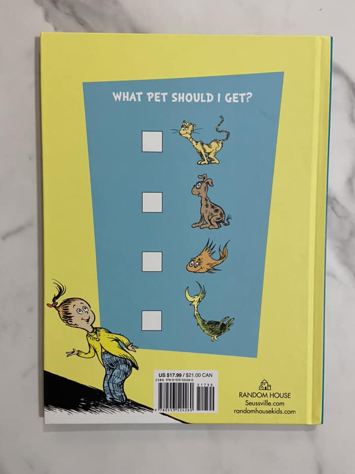 #032224 Dr. Seuss What Pet Should I Get Book