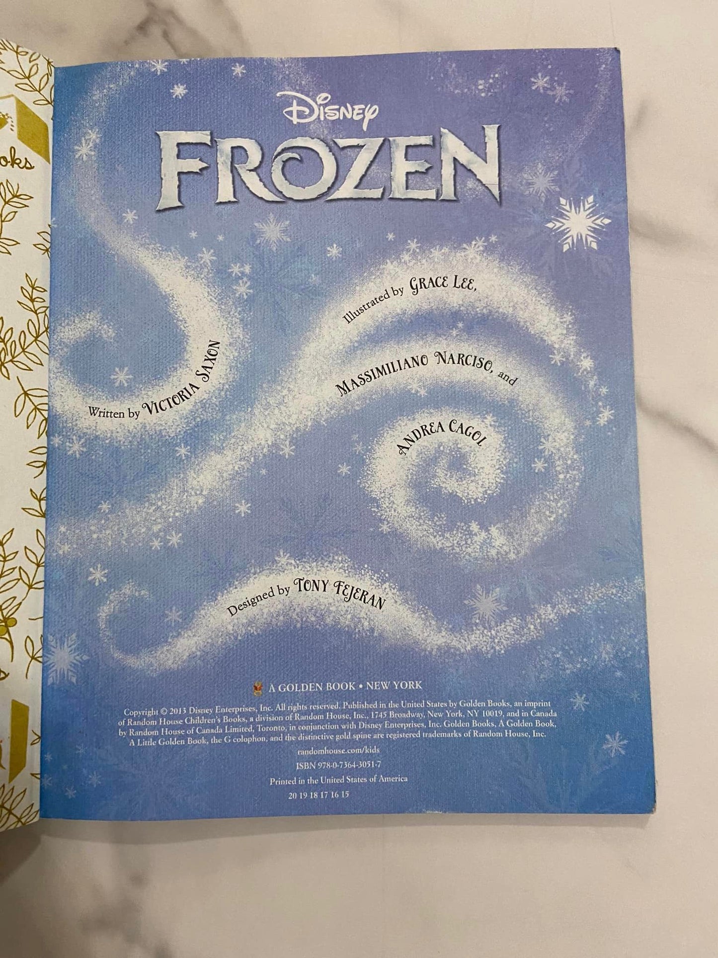 #032224 Frozen Little Golden Book