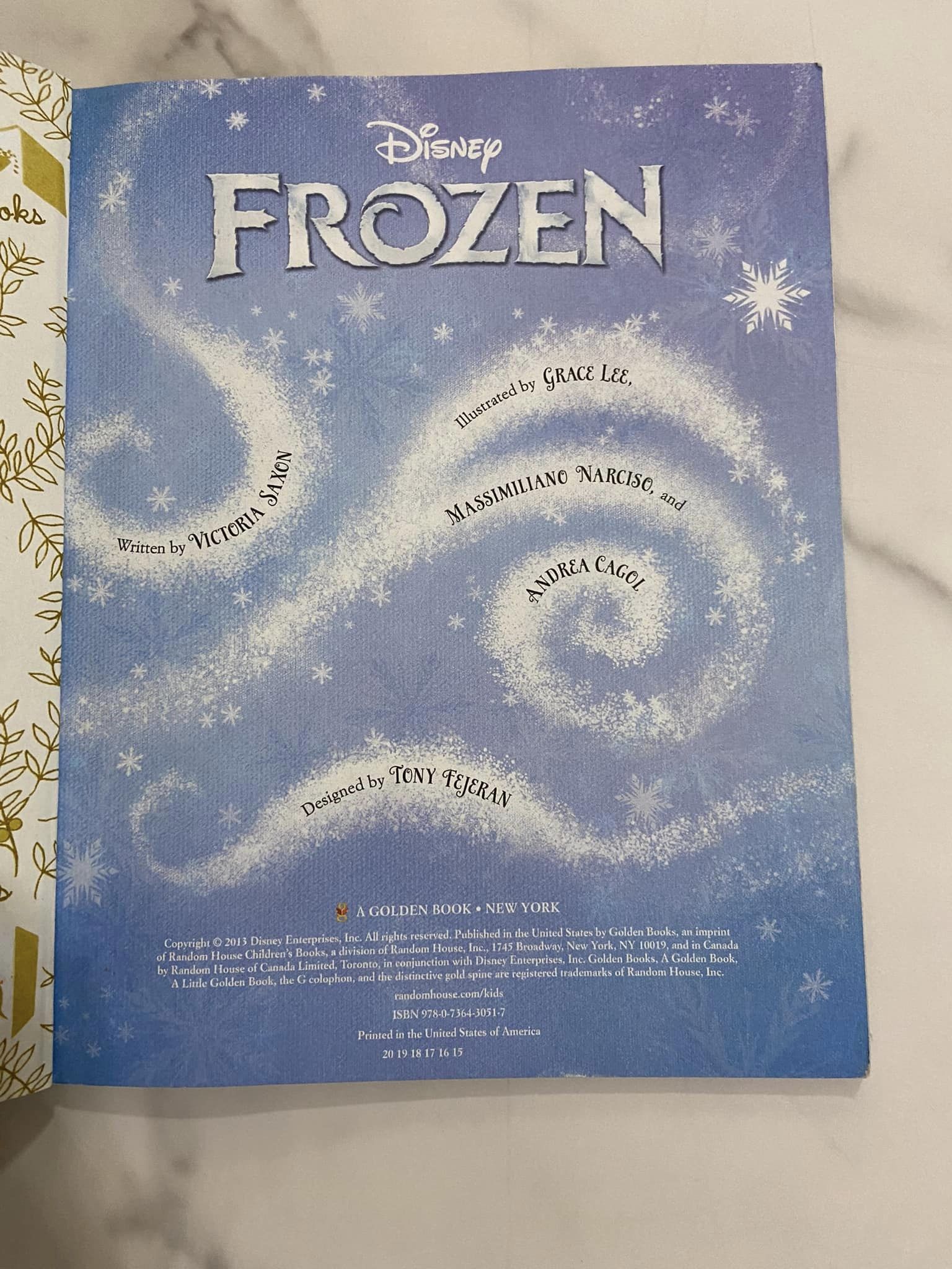 #032224 Frozen Little Golden Book