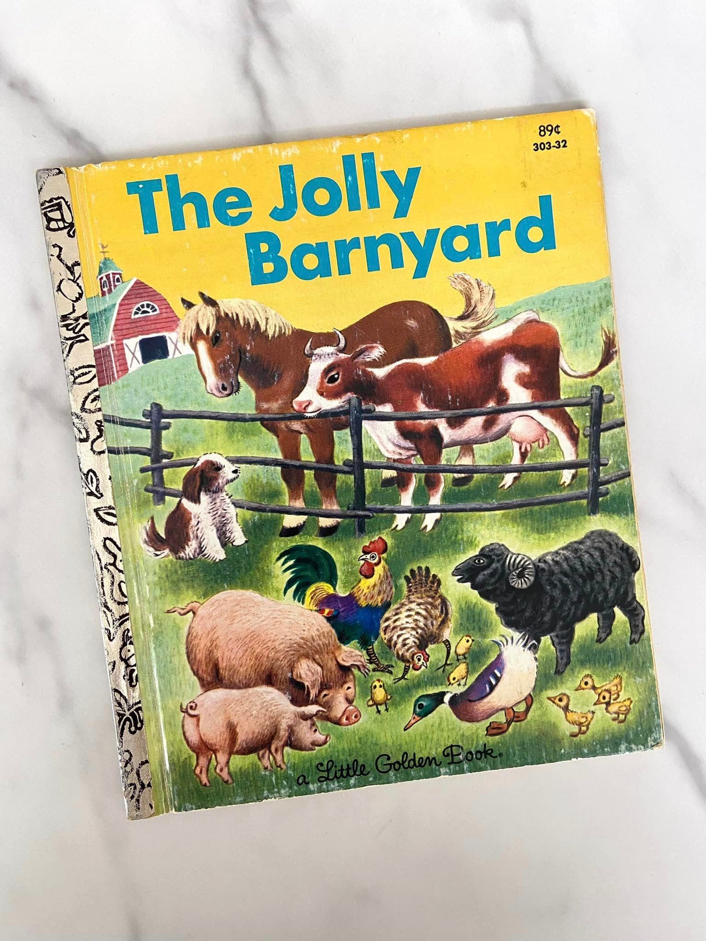 #030124 The Jolly Barnyard Vintage Book