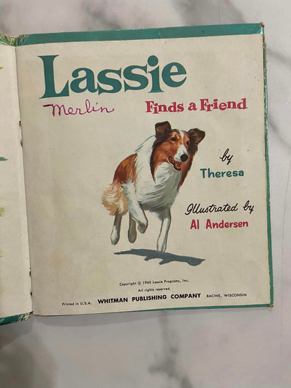 #032224 Lassie Finds A Friend Vintage Book