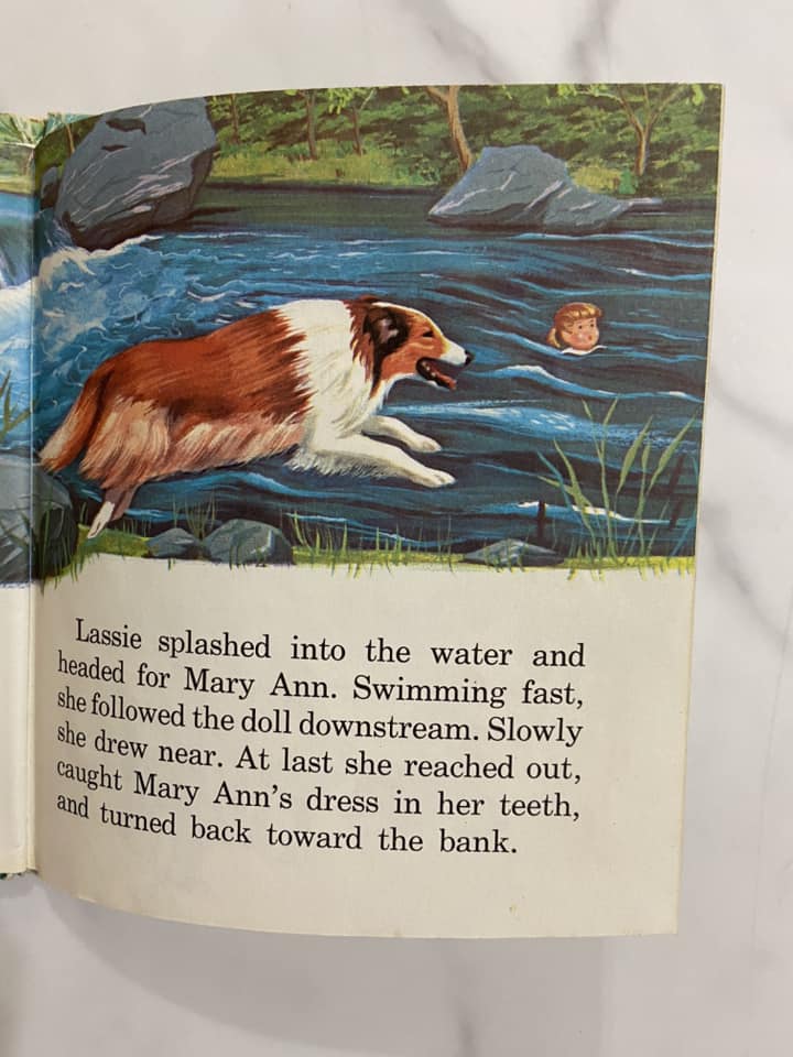 #032224 Lassie Finds A Friend Vintage Book