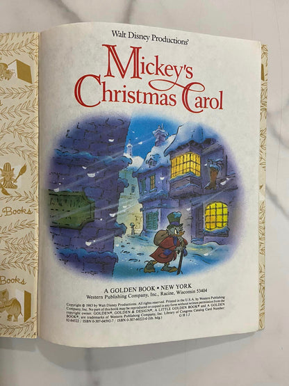 #032224 Mickey's Christmas Carol Little Golden Book