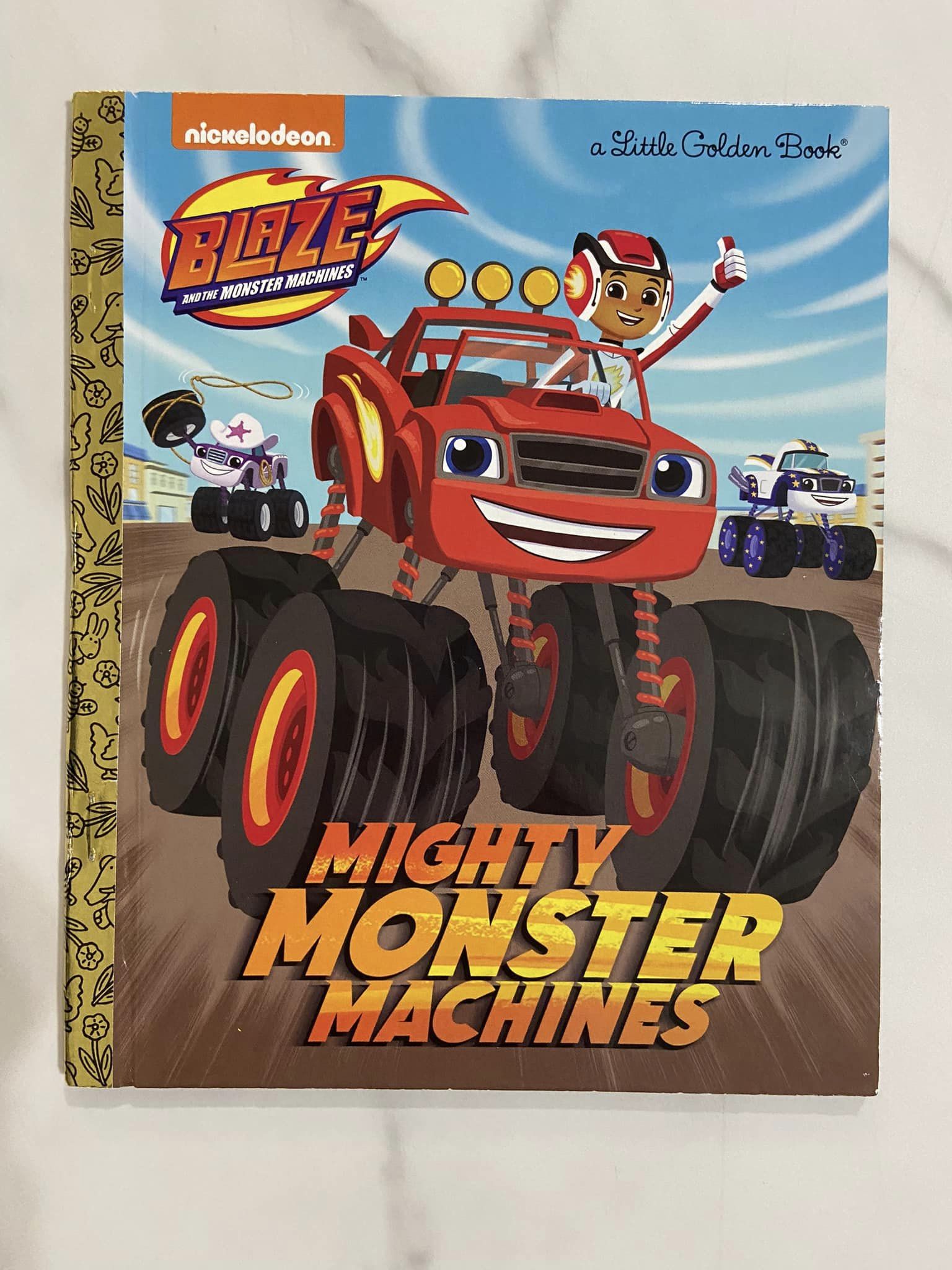 #032224 Mighty Monster Machines Little Golden Book