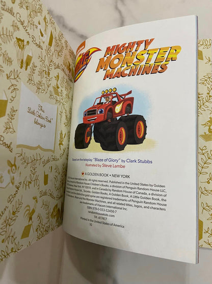 #032224 Mighty Monster Machines Little Golden Book