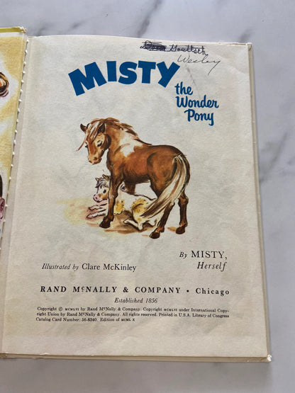 #032424 Misty The Wonder Pony Vintage Book