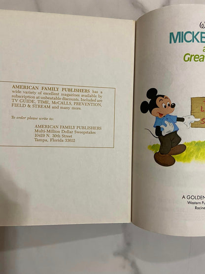 #032224 Micky Mouse And The Great Lot Plot Little Golden Book