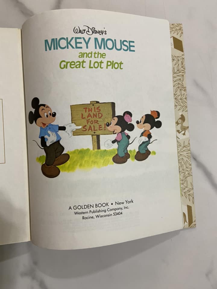 #032224 Micky Mouse And The Great Lot Plot Little Golden Book