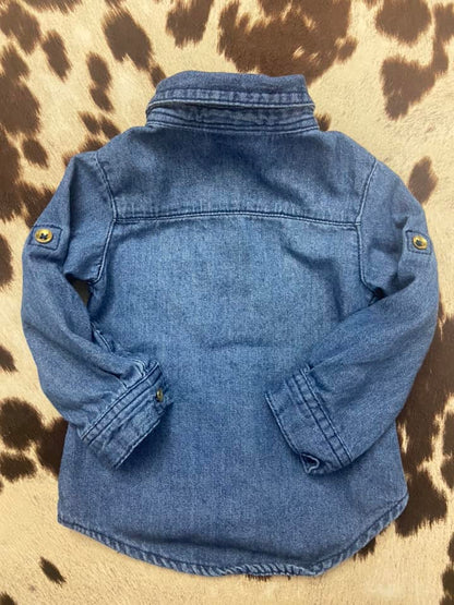 #010325 Genuine Kids By OshKosh Denim Shirt Size 12M