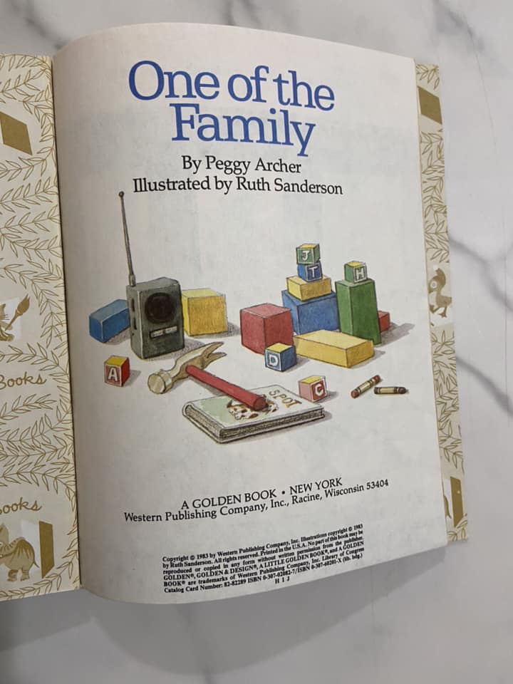 #032224 Little Golden Book One Of The Family