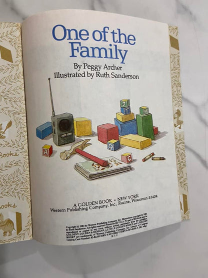 #032224 Little Golden Book One Of The Family