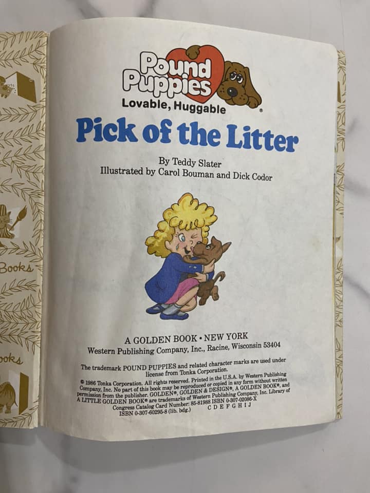 #032224 Pick Of The Litter Little Golden Book