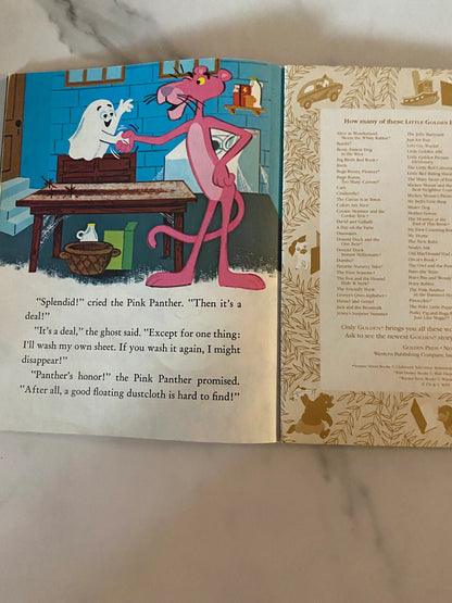 #071924 LW Pink Panther In the Haunted House Little Golden Book