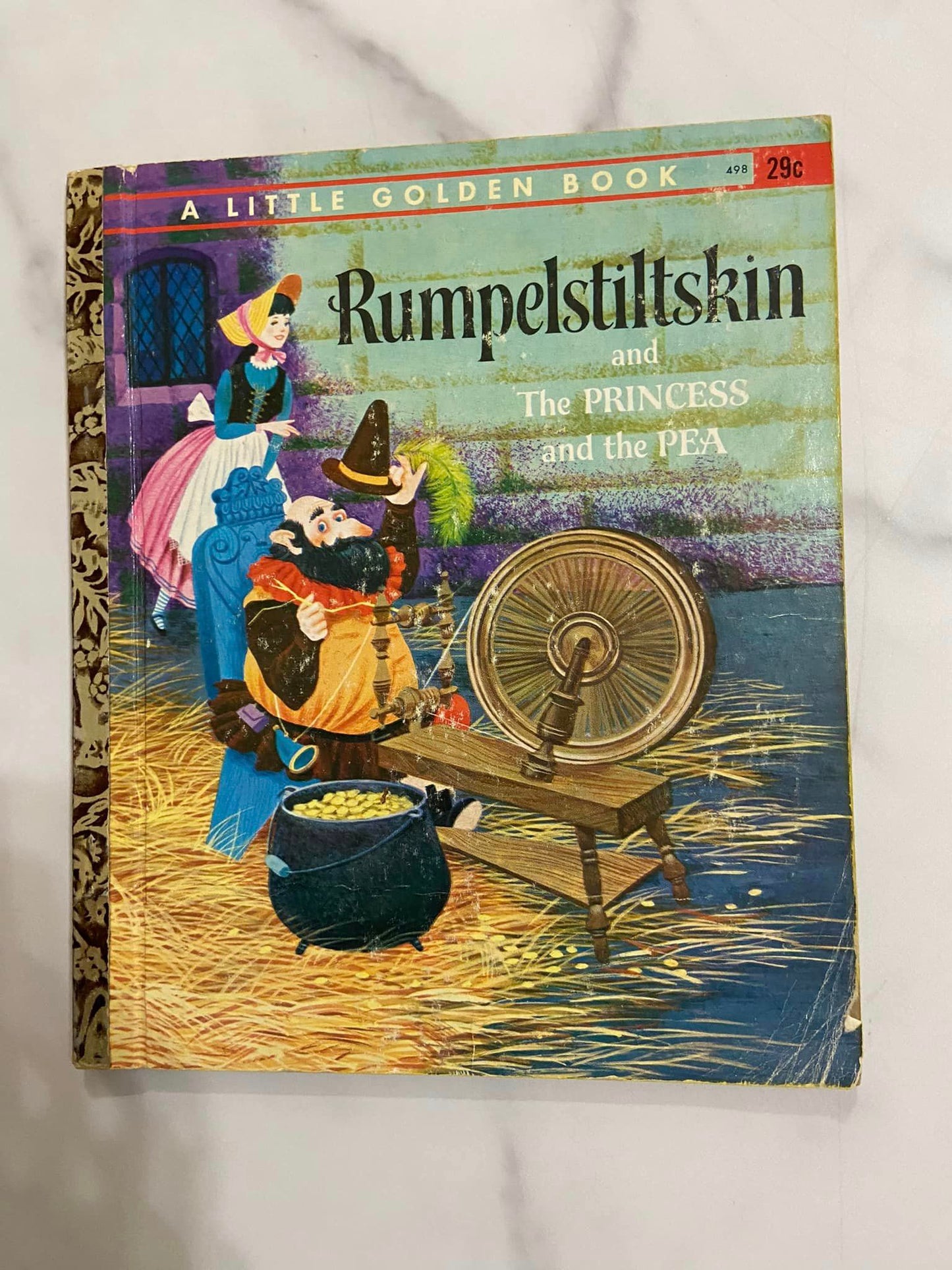 #032224 Little Golden Book Rumpelstiltskin and The Princess and The Pea