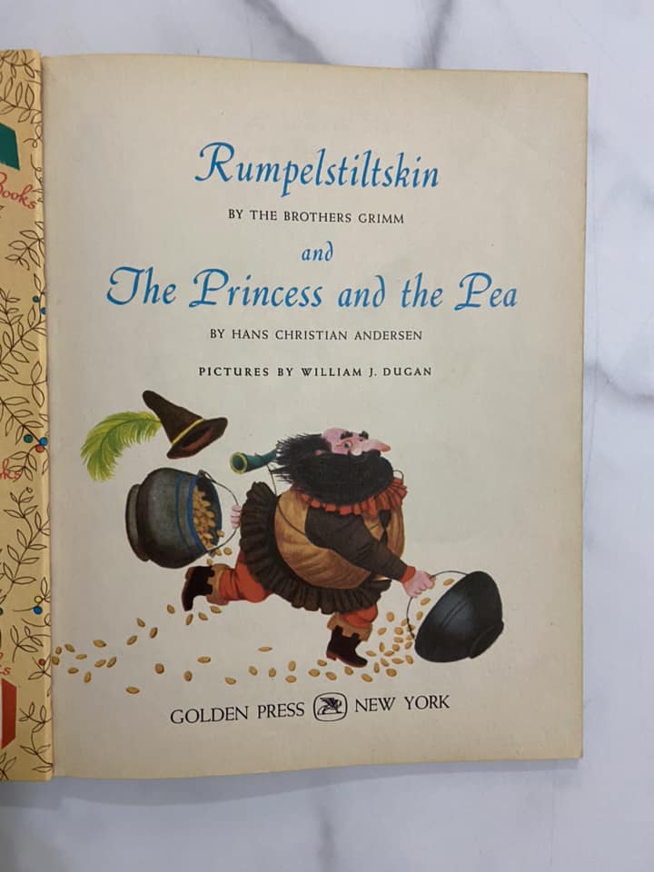 #032224 Little Golden Book Rumpelstiltskin and The Princess and The Pea