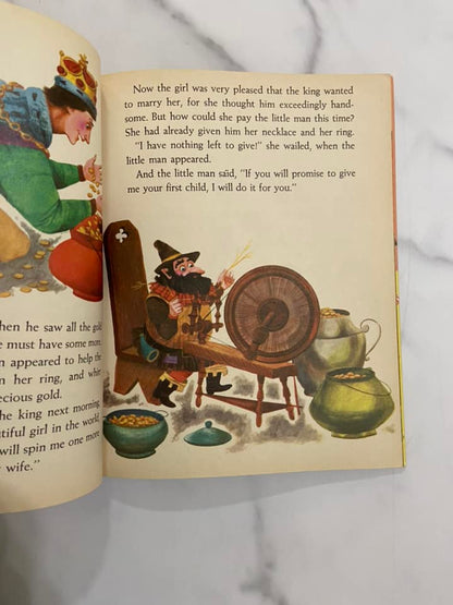 #032224 Little Golden Book Rumpelstiltskin and The Princess and The Pea