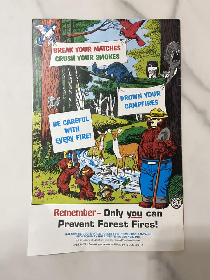 #032224 Smokey The Bear True Story Comic