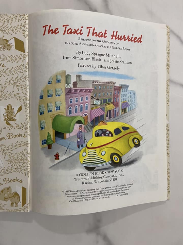 #032224 The Taxi That Hurried Little Golden Book