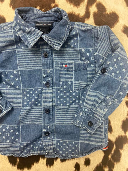 #010325 Tommy Hilfiger Shirt Size 24M