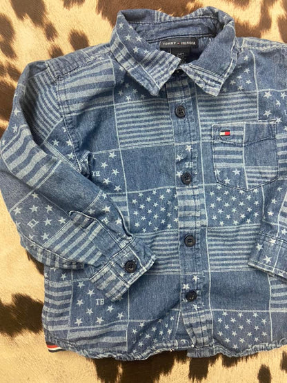 #010325 Tommy Hilfiger Shirt Size 24M