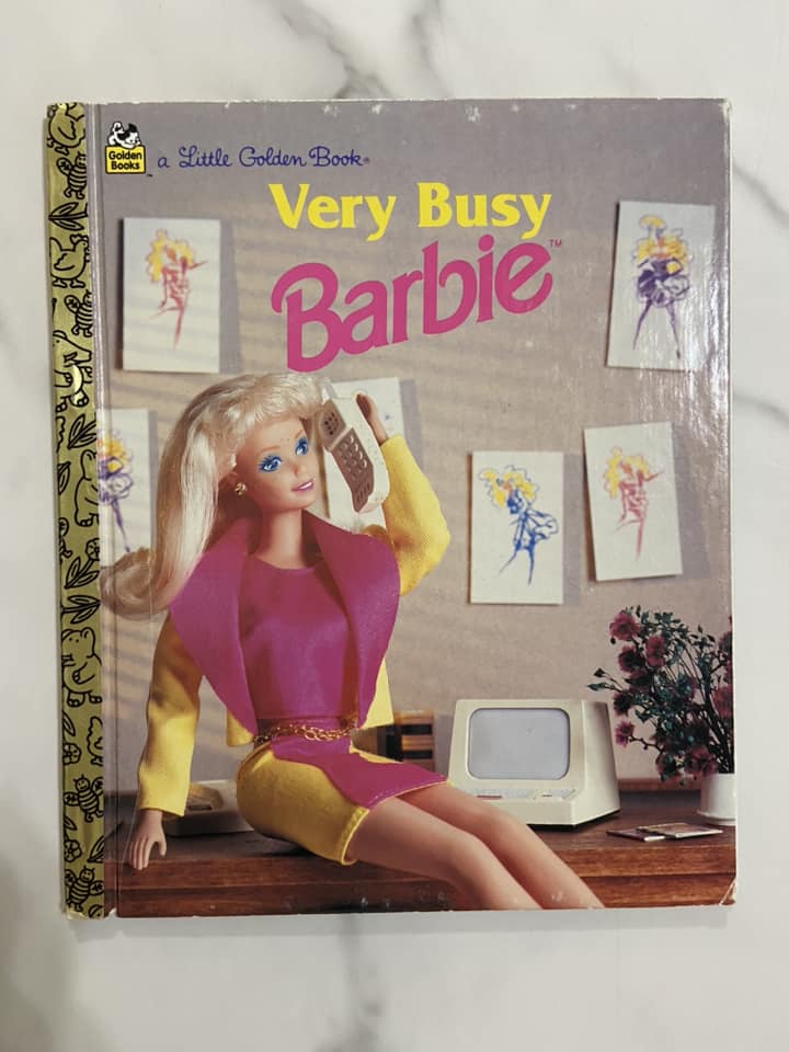 #032224 Very Busy Barbie Little Golden Book