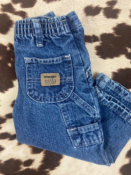 #010425 Wrangler Boys Cargo Jeans Size 24M