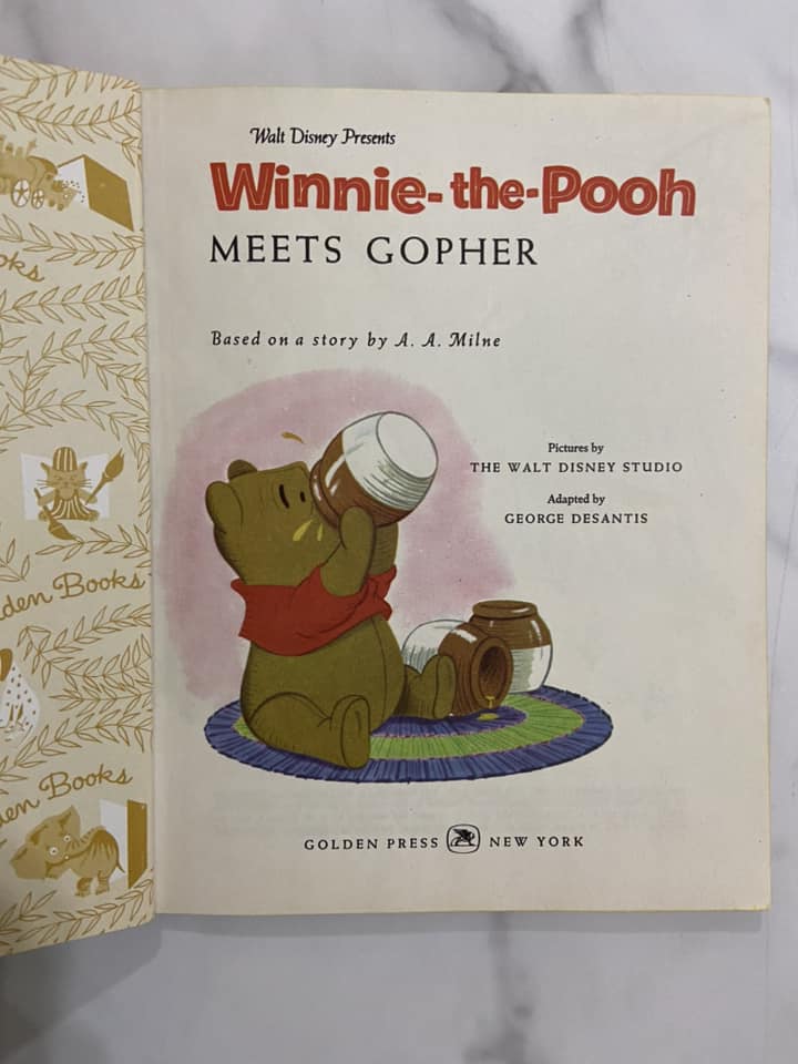 #032224 Little Golden Book Winnie-The-Pooh *First Edition