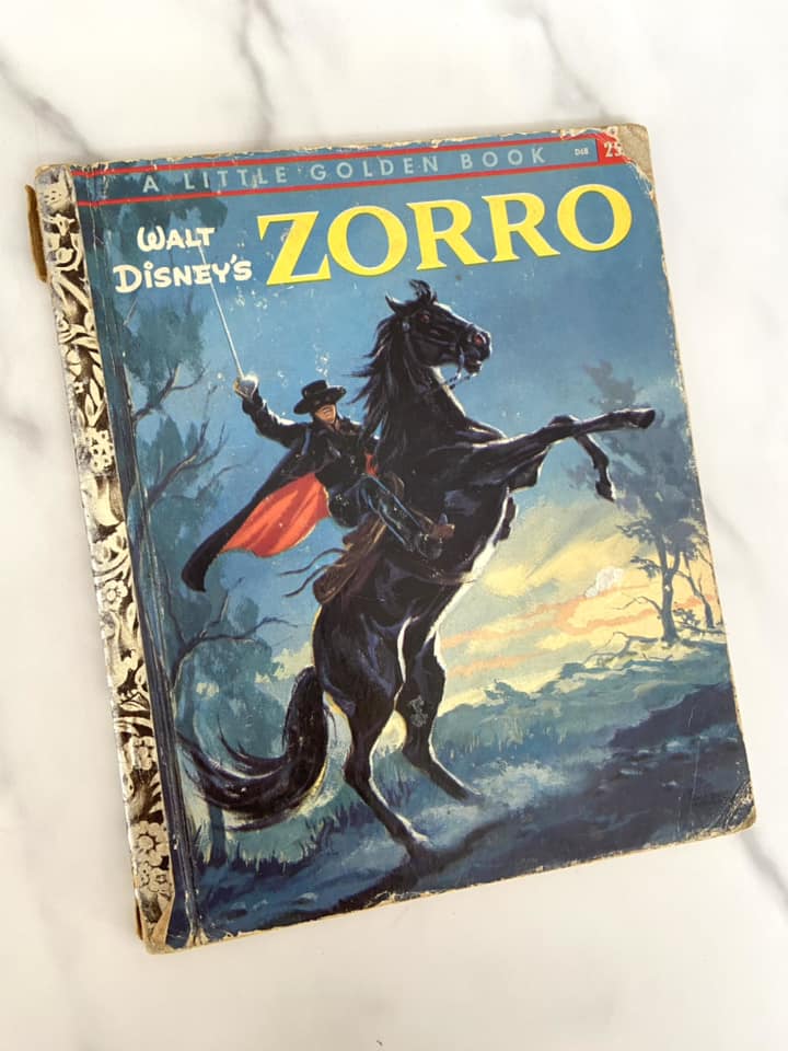 #030124 Vintage Zorro Little Golden Book